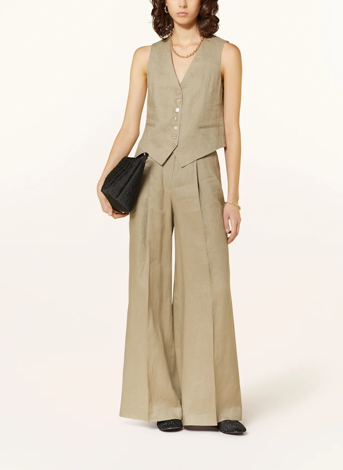 MRS & HUGS MRS & HUGS Marlenehose Aus Leinen