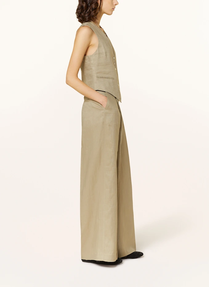 MRS & HUGS MRS & HUGS Marlenehose Aus Leinen