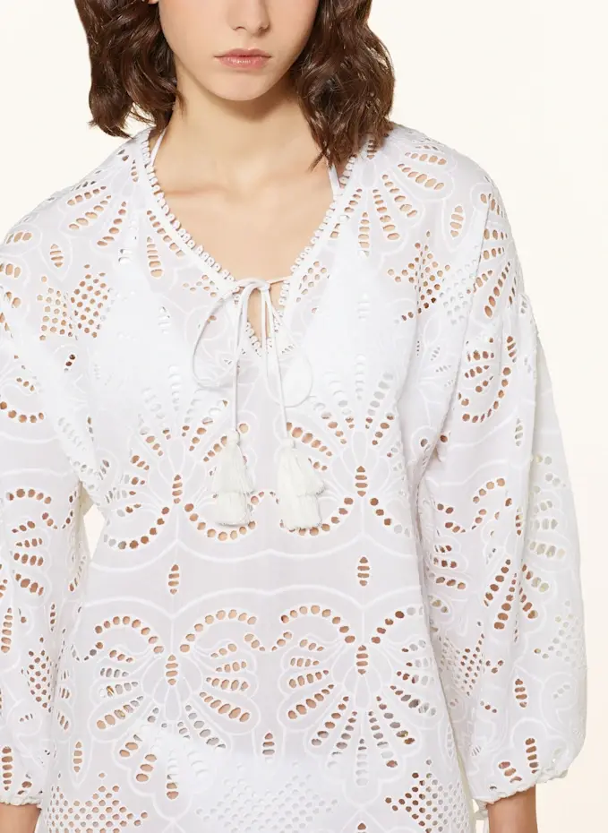 MRS & HUGS MRS & HUGS Schluppenbluse Aus Lochspitze