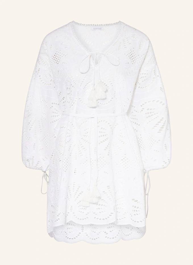 MRS & HUGS MRS & HUGS Schluppenbluse aus Lochspitze