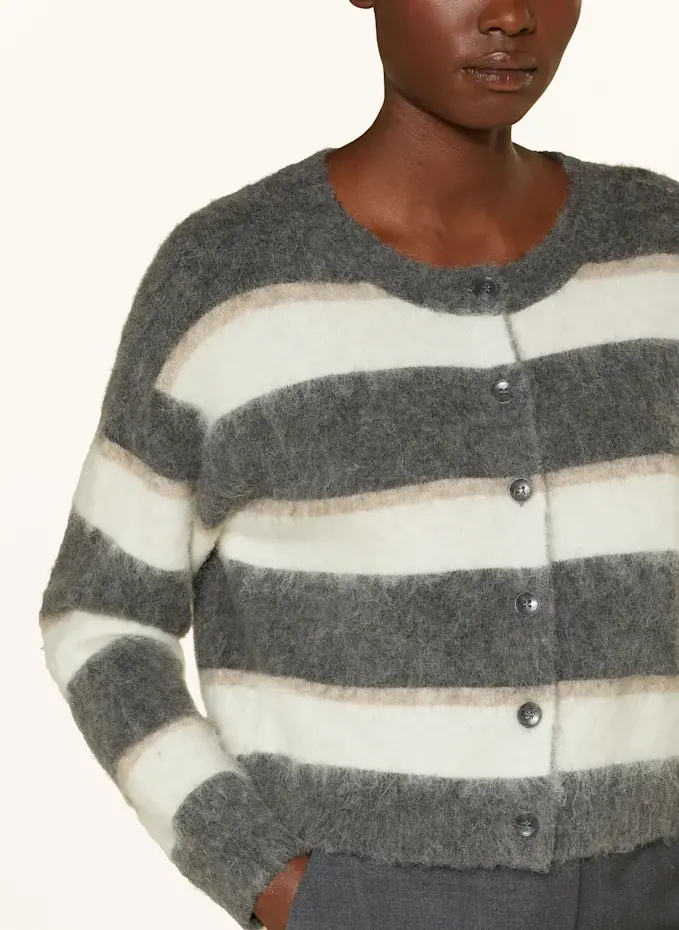 MRS & HUGS MRS & HUGS Strickjacke Mit Alpaka