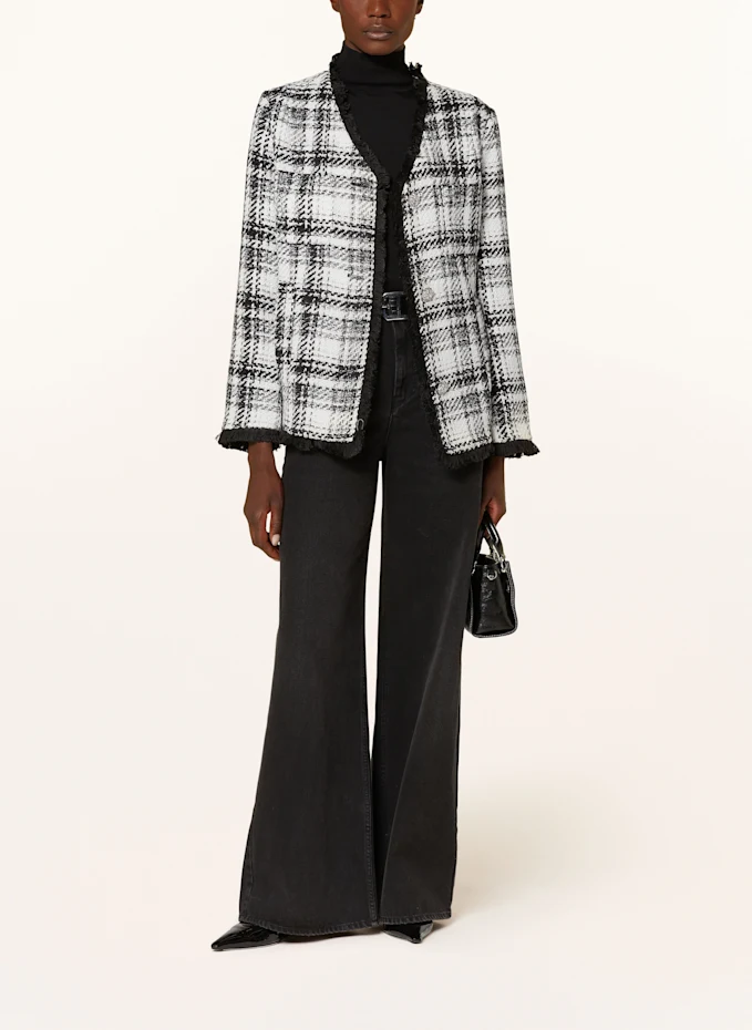 MRS & HUGS MRS & HUGS Tweed-Blazer Mit Glitzergarn