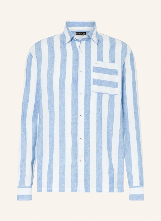 NAPAPIJRI NAPAPIJRI Hemd BROLIO Comfort Fit mit Leinen