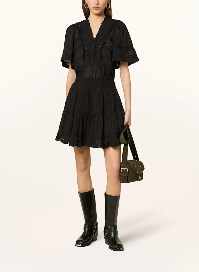 NEO NOIR NEO NOIR Blusenshirt EVIENNE Mit Rüschen