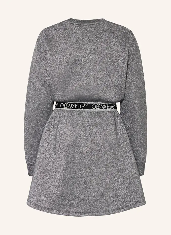 Off-White Off-White Kleid Mit GlitzergarnKIDS