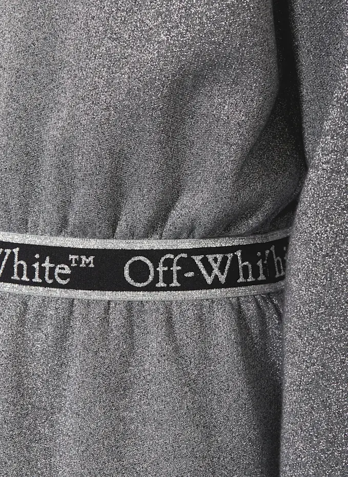 Off-White Off-White Kleid Mit GlitzergarnKIDS