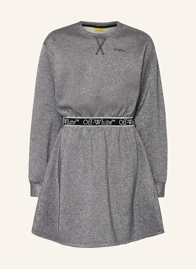 Off-White Off-White Kleid mit GlitzergarnKIDS