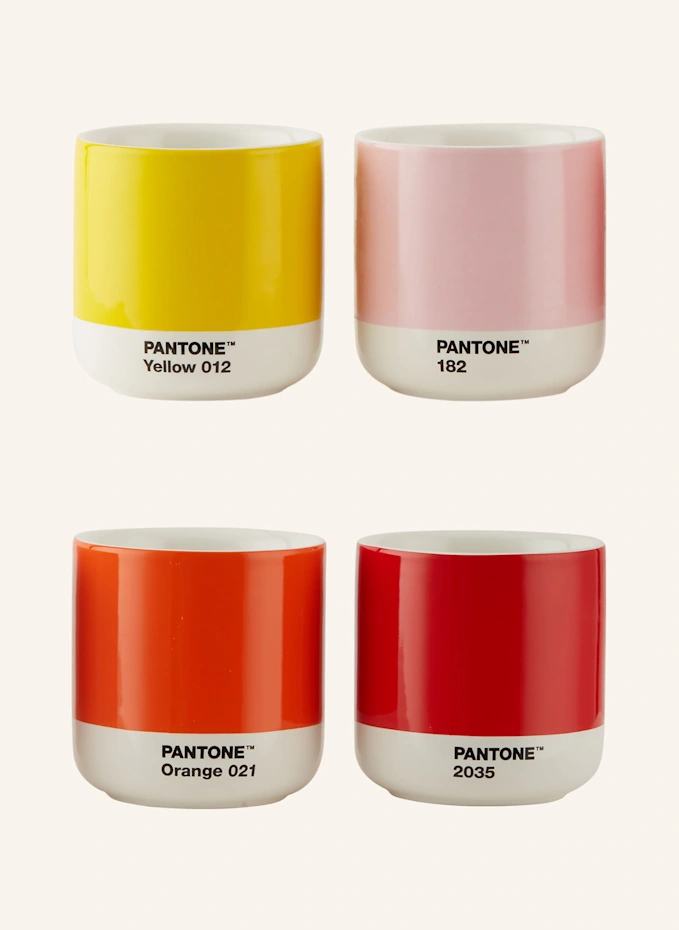 PANTONE PANTONE 4er-Set Thermobecher CORTADOVolumen: 175 Ml