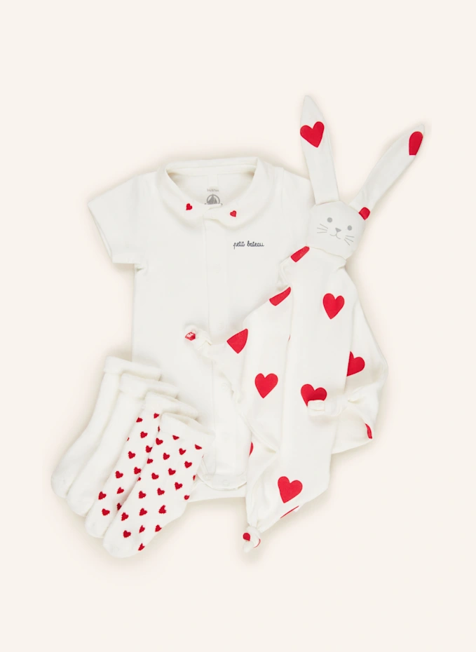 PETIT BATEAU PETIT BATEAU Set: Body Socken und SchmusetuchBABY