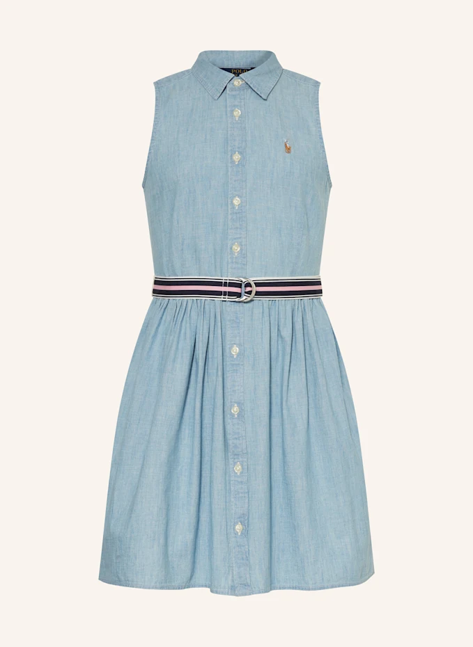 POLO RALPH LAUREN POLO RALPH LAUREN Hemdblusenkleid In JeansoptikKIDS