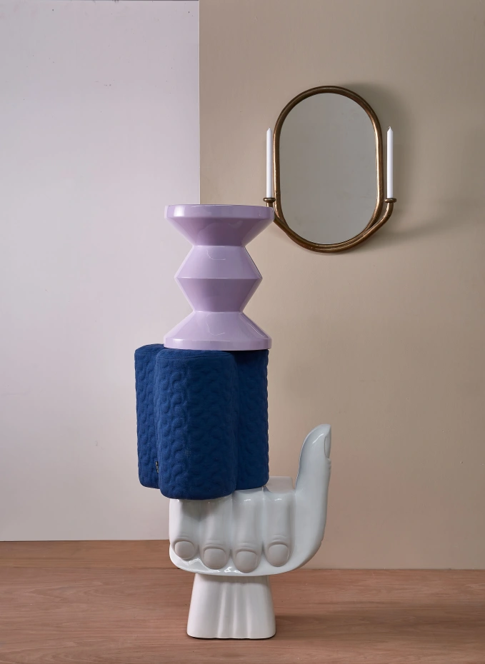 POLSPOTTEN POLSPOTTEN Hocker ZIG ZAGHöhe: 46 Cm