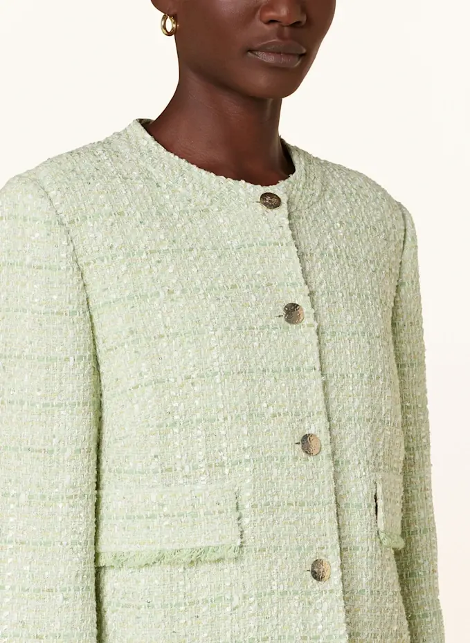 RIANI RIANI Kastenjacke Aus Tweed Mit Pailletten