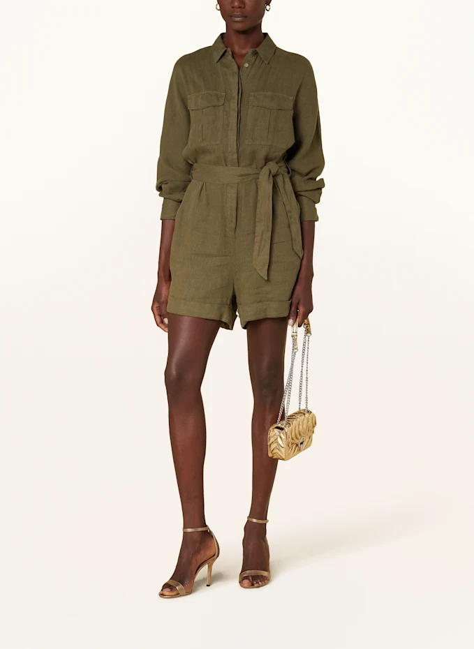 RIANI RIANI Leinen-Jumpsuit