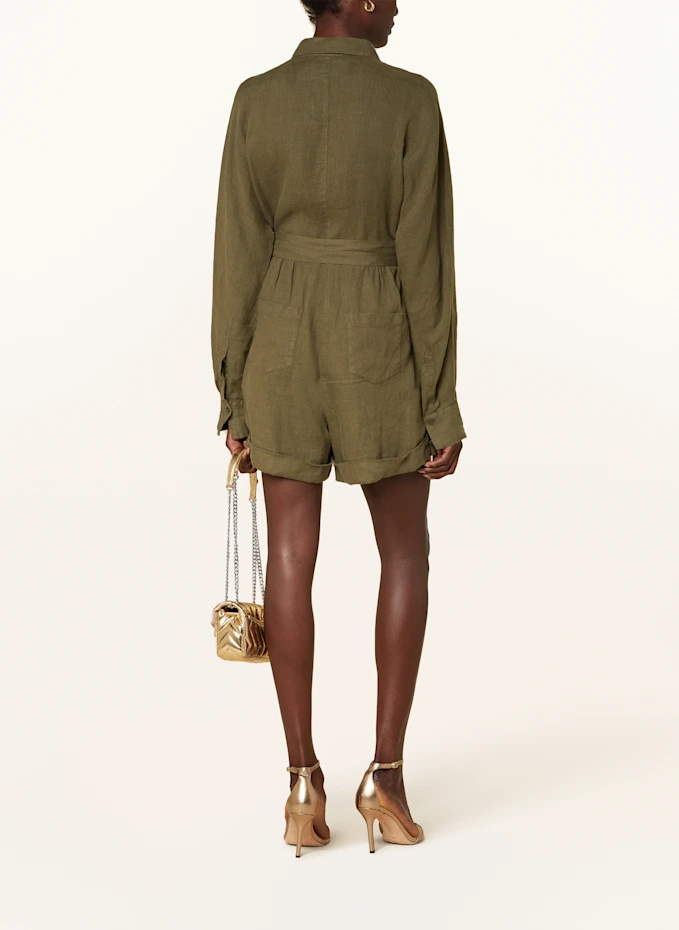 RIANI RIANI Leinen-Jumpsuit
