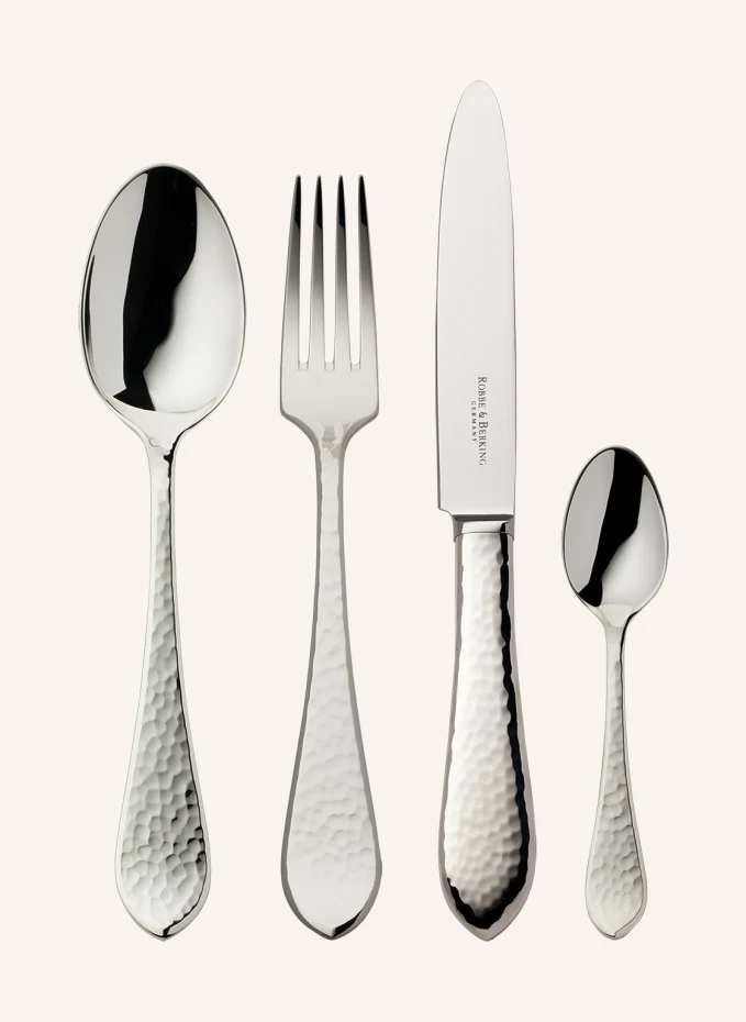 ROBBE & BERKING ROBBE & BERKING 24-tlg. Besteckset THE BOX CREME MARTELÉ (925 Sterlingsilber)