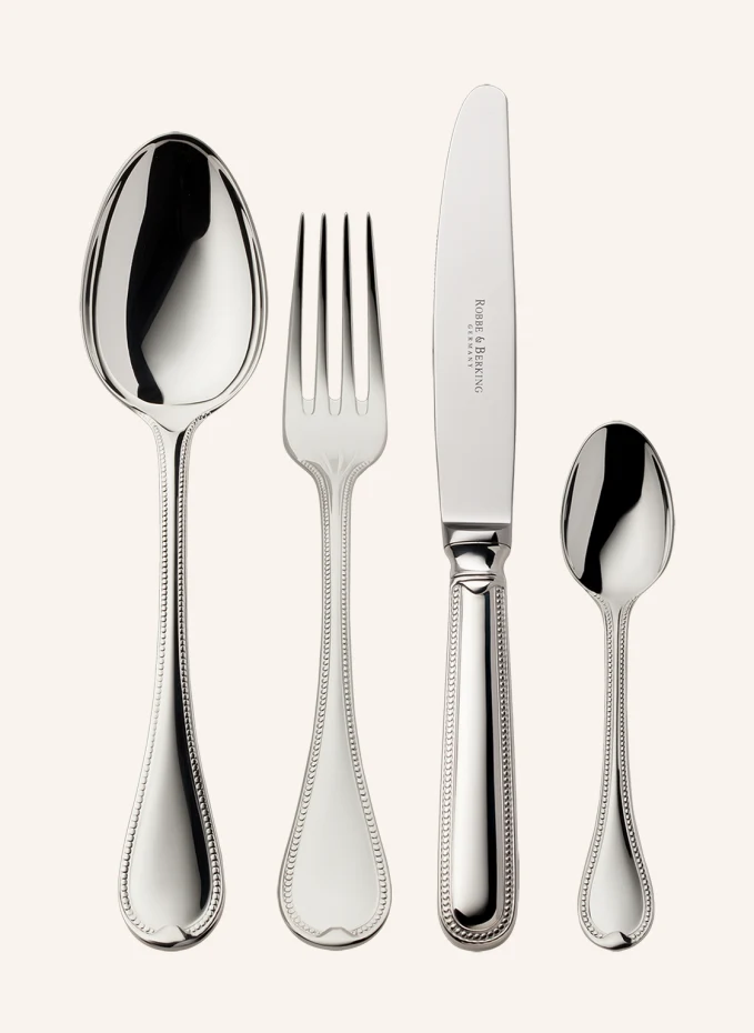 ROBBE & BERKING ROBBE & BERKING 4-tlg. Besteckset FRANZÖSISCH-PERL (925 Sterlingsilber)