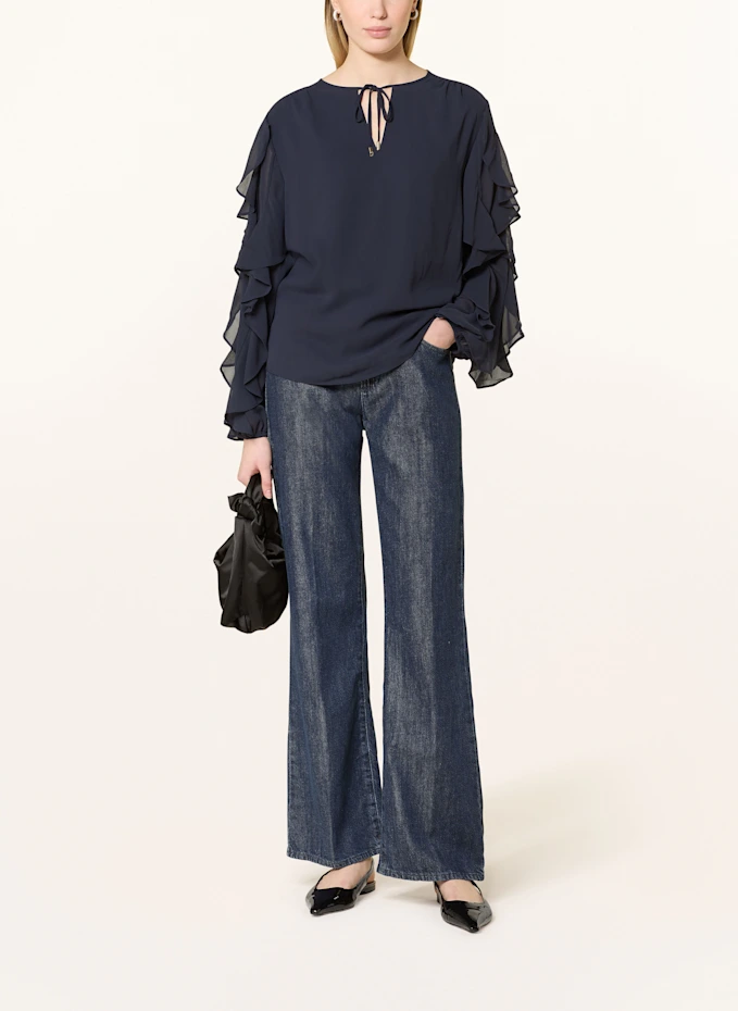 S.Oliver BLACK LABEL S.Oliver BLACK LABEL Blusenshirt Mit Volants
