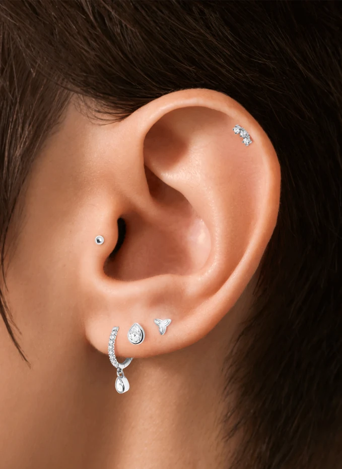SABOTEUR SABOTEUR Einzel Piercing Stecker Mini Krappenfassungen