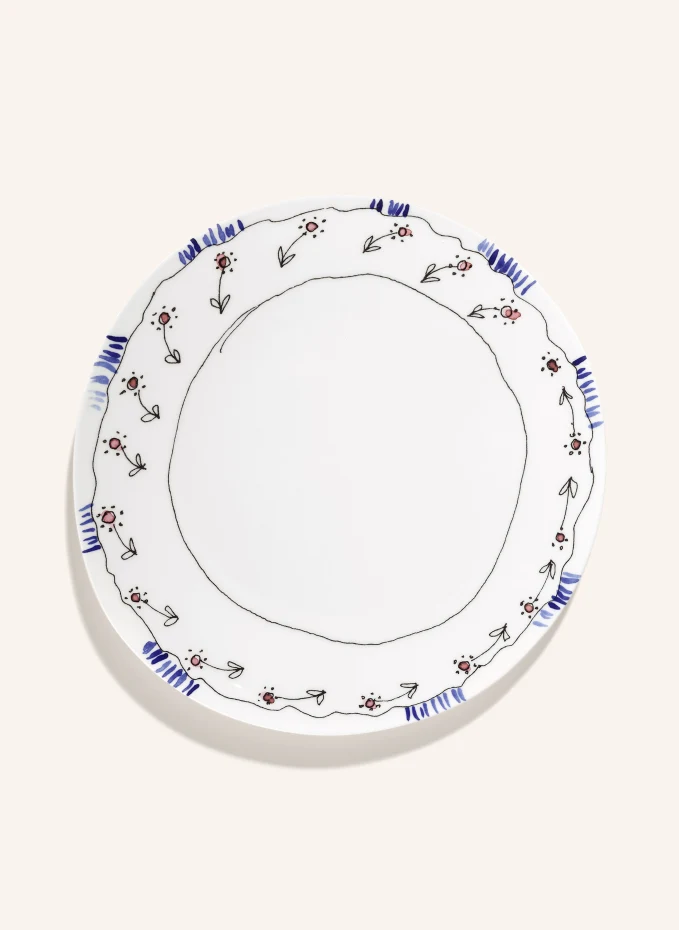 SERAX SERAX 2er-Set Speiseteller MIDNIGHT FLOWERS ANEMONE LDurchmesser: 28 Cm