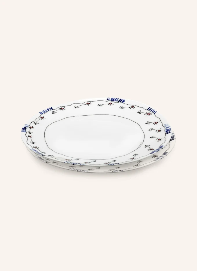 SERAX SERAX 2er-Set Speiseteller MIDNIGHT FLOWERS ANEMONE LDurchmesser: 28 cm