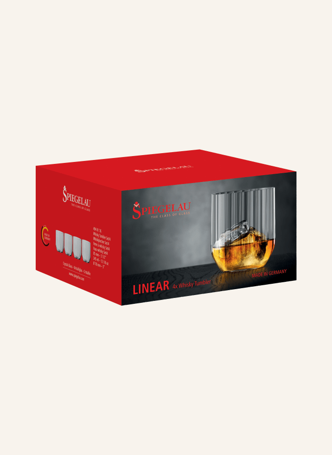 SPIEGELAU SPIEGELAU 4er-Set Whiskygläser LINEARVolumen: 345 Ml