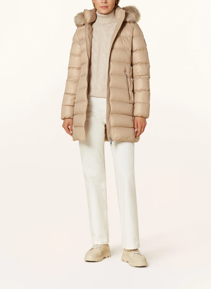 TOMMY HILFIGER TOMMY HILFIGER Daunenmantel GLOSS DOWN TYRA Mit Kunstpelz