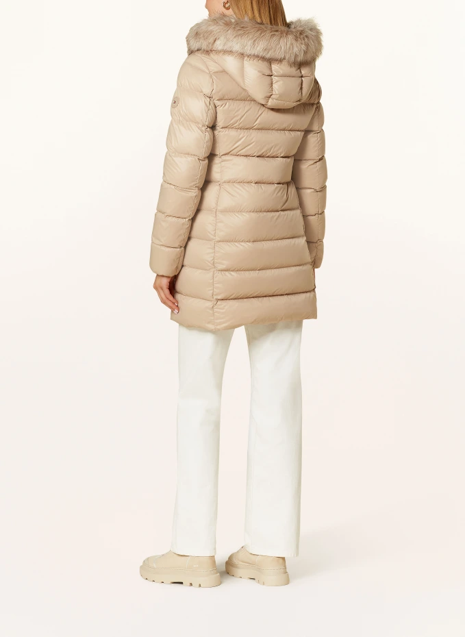 TOMMY HILFIGER TOMMY HILFIGER Daunenmantel GLOSS DOWN TYRA Mit Kunstpelz