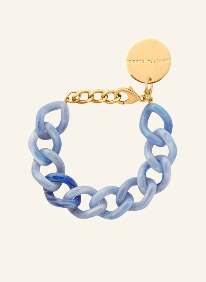 VANESSA BARONI VANESSA BARONI Armband FLAT CHAIN BRACELET OCEAN BLUE By GLAMBOU