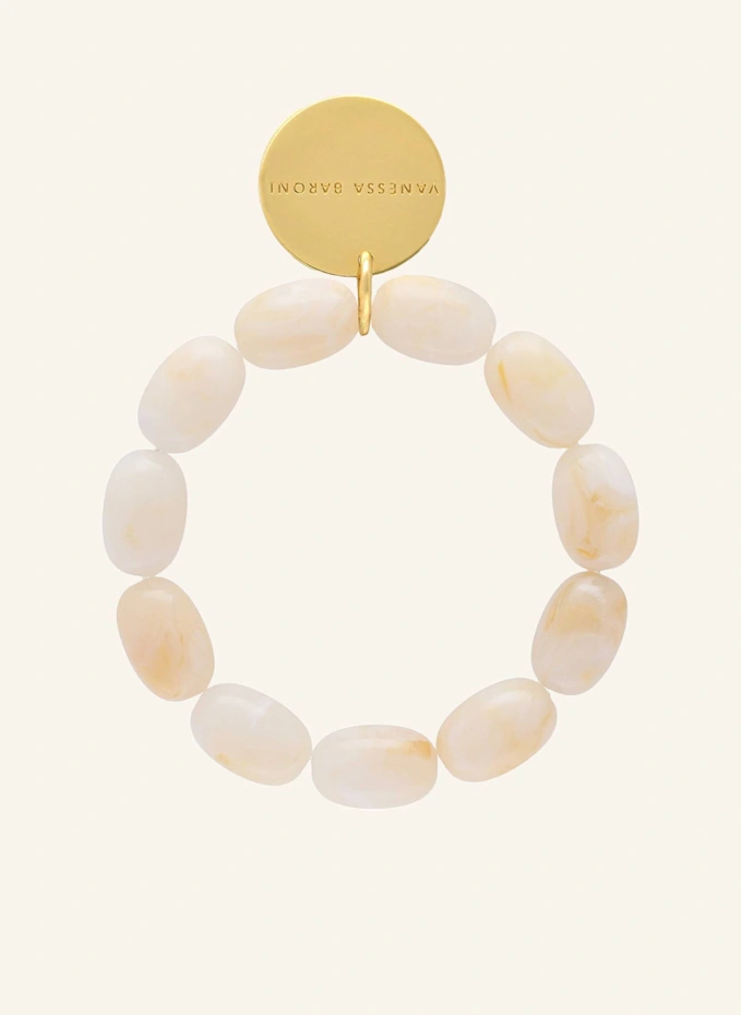 VANESSA BARONI VANESSA BARONI Armband OLIVE FLEX BRACELET PEARL MARBLE By GLAMBOU