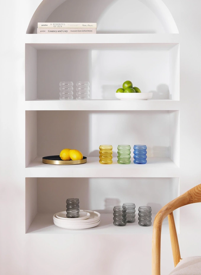 Westwing Collection Westwing Collection 4er-Set Wassergläser BUBBLYVolumen: 320 Ml