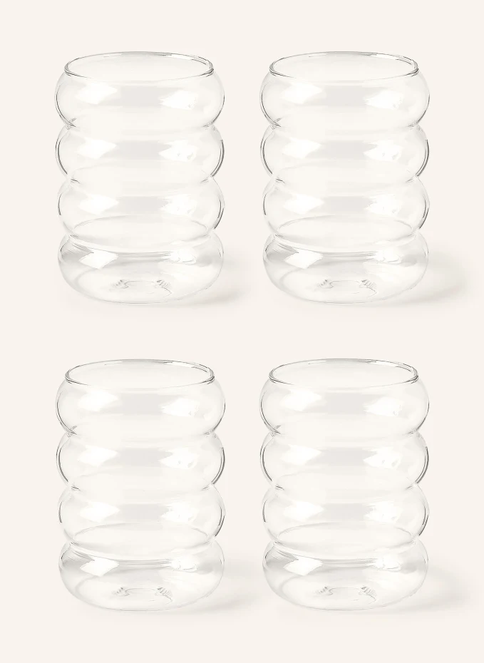 Westwing Collection Westwing Collection 4er-Set Wassergläser BUBBLYVolumen: 320 ml