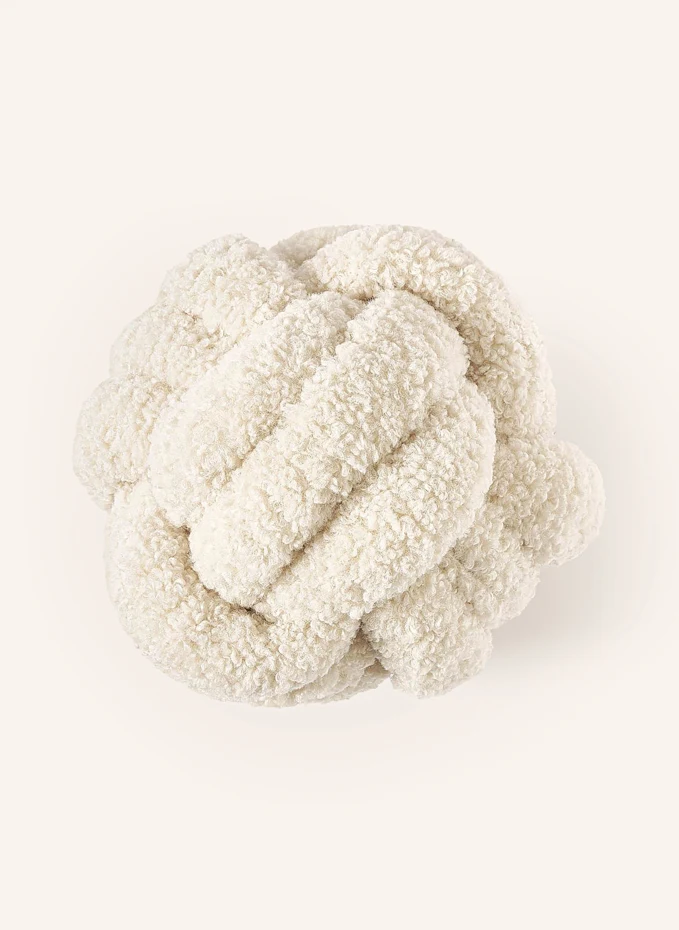 Westwing Collection Westwing Collection Dekokissen DOTTY Aus TeddyfellDurchmesser: 25 Cm