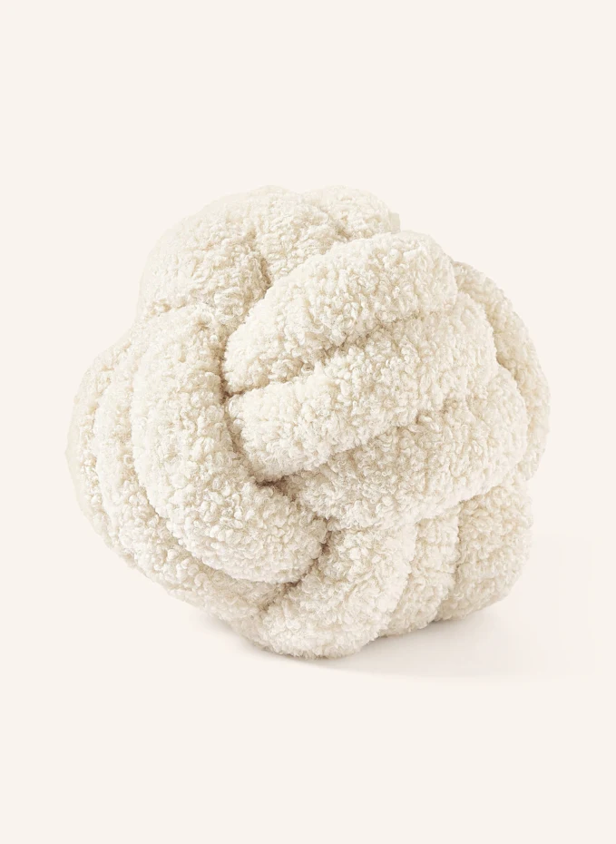 Westwing Collection Westwing Collection Dekokissen DOTTY aus TeddyfellDurchmesser: 25 cm