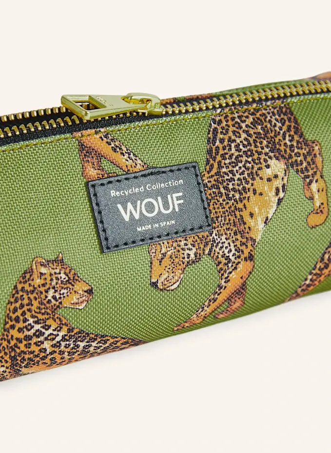 WOUF WOUF Stiftetui OLIVE LEOPARD