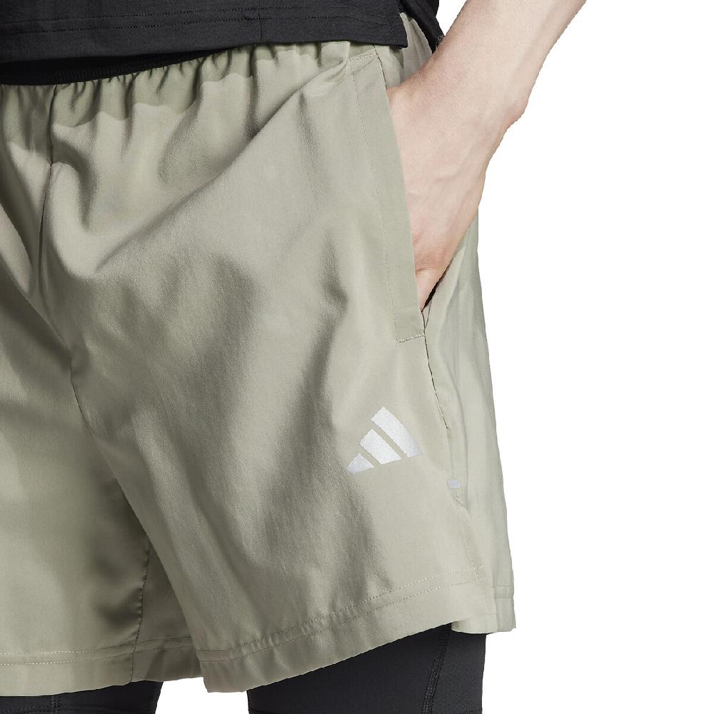 Laredoute 2-in-1 Workout-Shorts Beige Adidas Performance