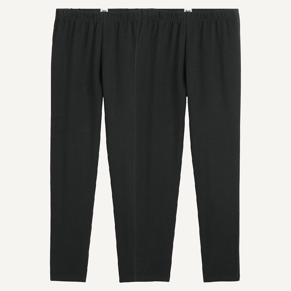 laredoute 2er-Pack unifarbene Leggings schwarz + schwarz LA REDOUTE COLLECTIONS