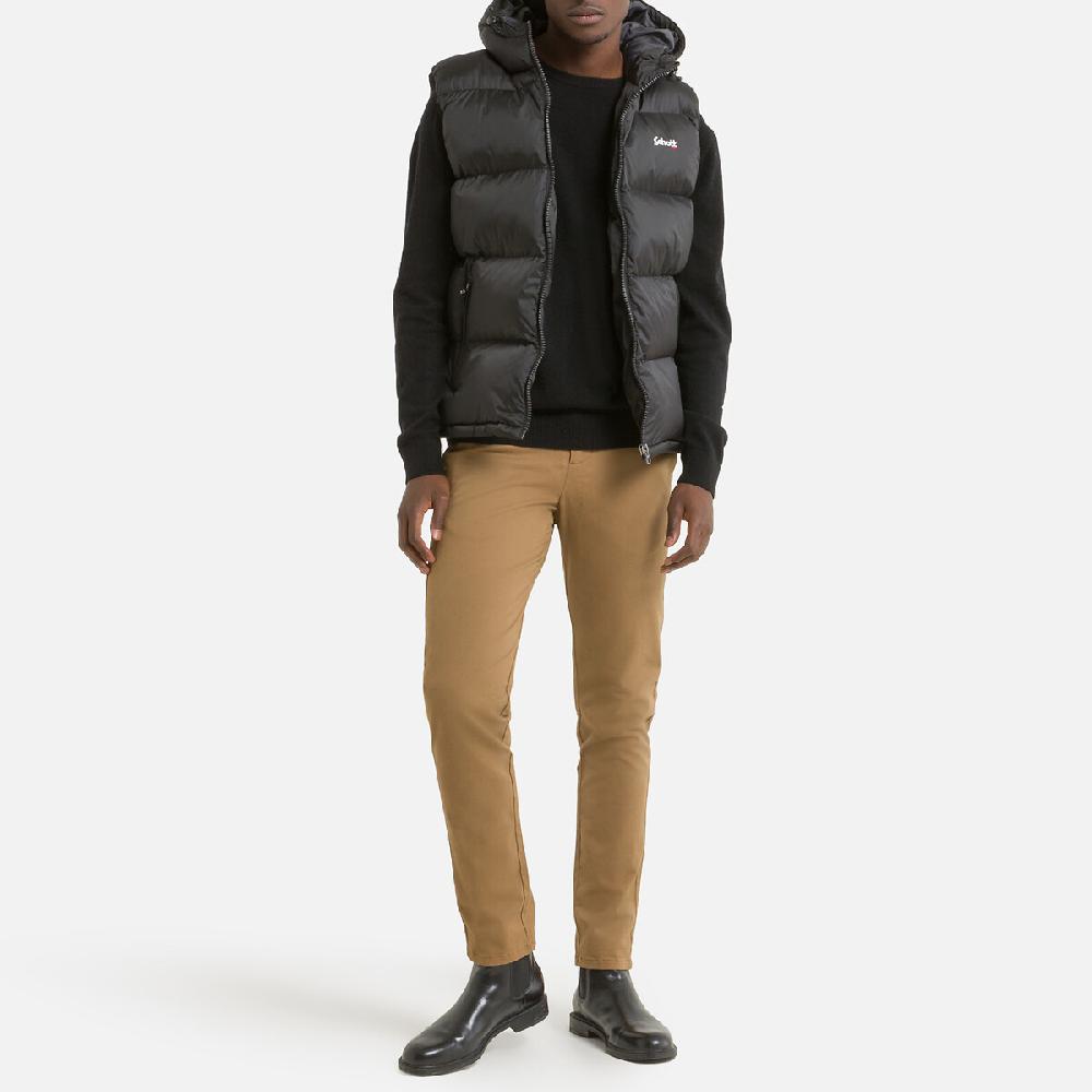 Laredoute Ärmelloses Stepp-Gilet Idaho 2V Mit Kapuze Schwarz SCHOTT