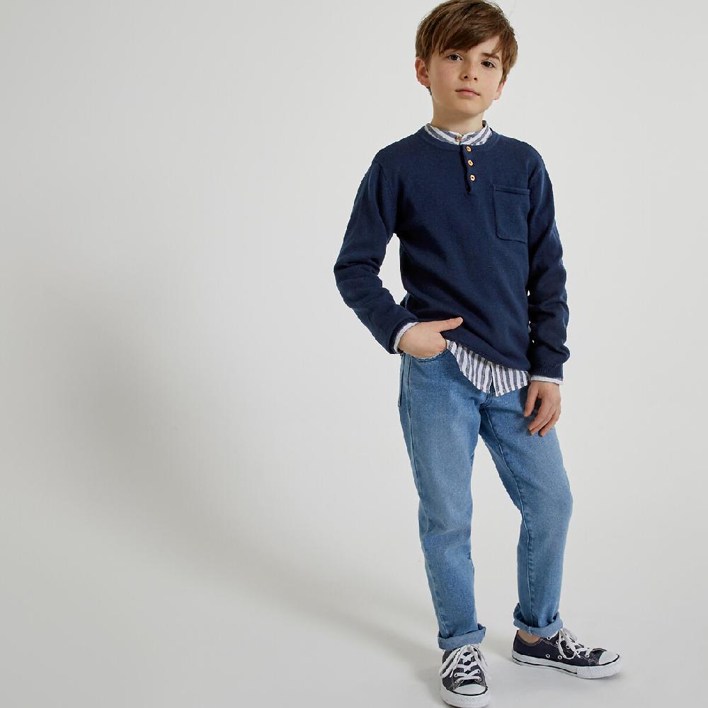 Laredoute Feinstrickpullover Mit Henley-Ausschnitt Marine LA REDOUTE COLLECTIONS