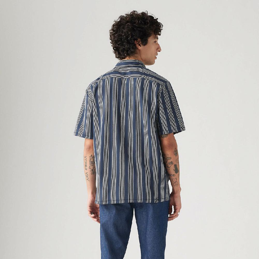 Laredoute Gestreiftes Kurzarm-Hemd Baumwolljersey Blau Gestreift LEVI'S