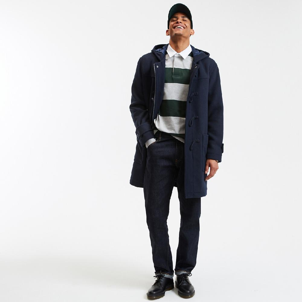 Laredoute Gestreiftes Poloshirt Lange Ärmel Grau Grün Gestreift LA REDOUTE COLLECTIONS