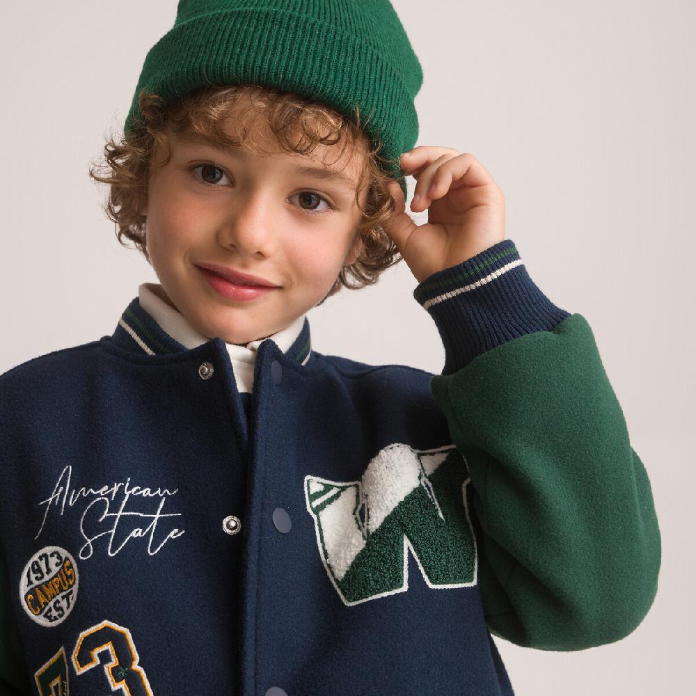 Laredoute Jacke Im College-Style Marine/grün LA REDOUTE COLLECTIONS