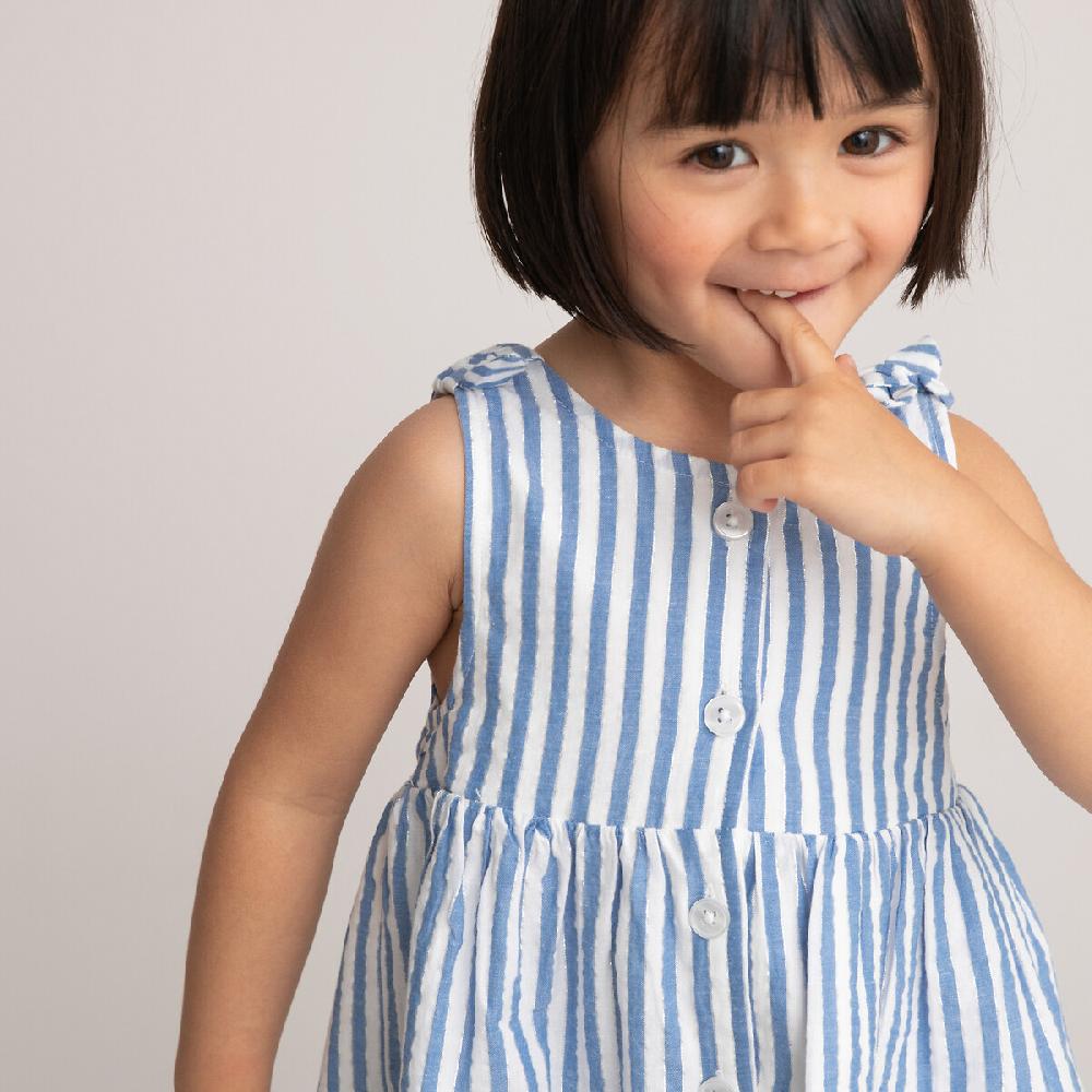 Laredoute Kleid ärmellos Gestreift Blau LA REDOUTE COLLECTIONS