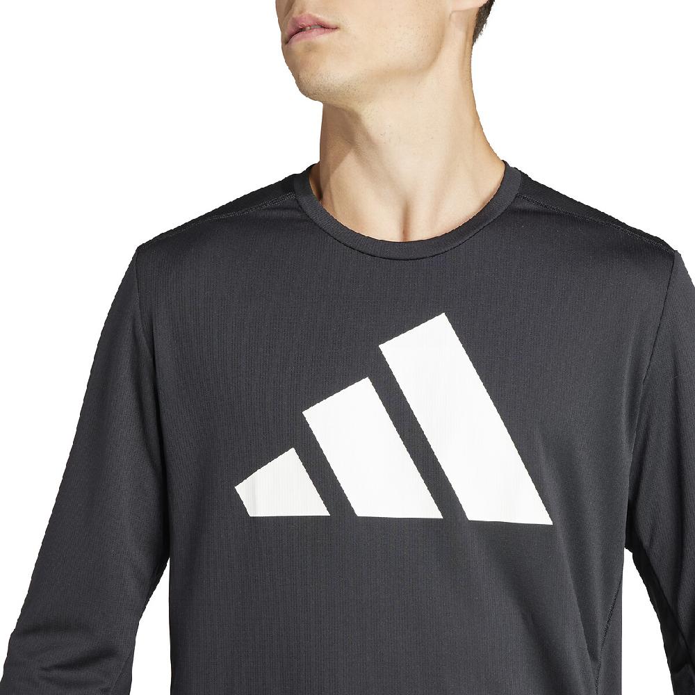 Laredoute Langarmshirt Mit Grossem Logoprint Schwarz Adidas Performance