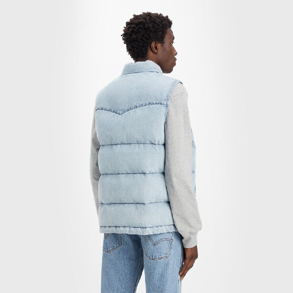 Laredoute Gestepptes Jeans-Gilet Hellblau LEVI'S