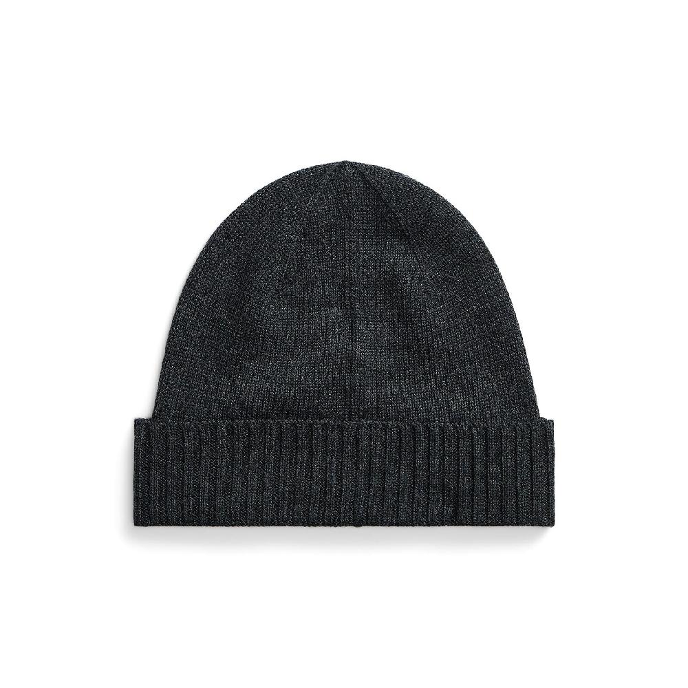 Laredoute Mütze Mit Aufgesticktem Logo Merinowolle Dunkelgrau POLO RALPH LAUREN