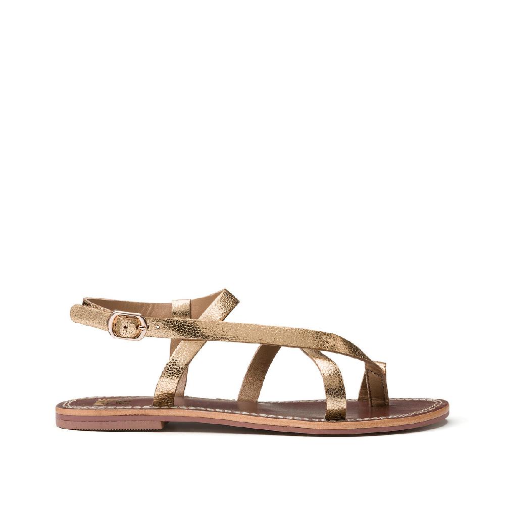 Laredoute Signature-Zehensandalen Aus Leder Goldfarben LA REDOUTE COLLECTIONS