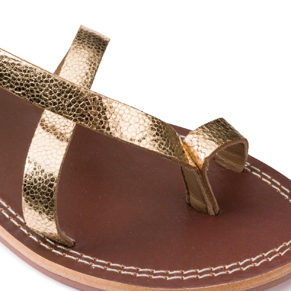 Laredoute Signature-Zehensandalen Aus Leder Goldfarben LA REDOUTE COLLECTIONS