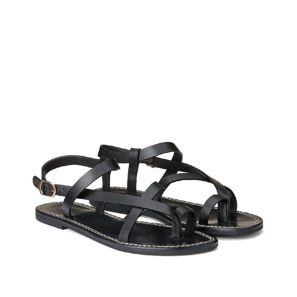 laredoute Signature-Zehensandalen aus Leder schwarz LA REDOUTE COLLECTIONS