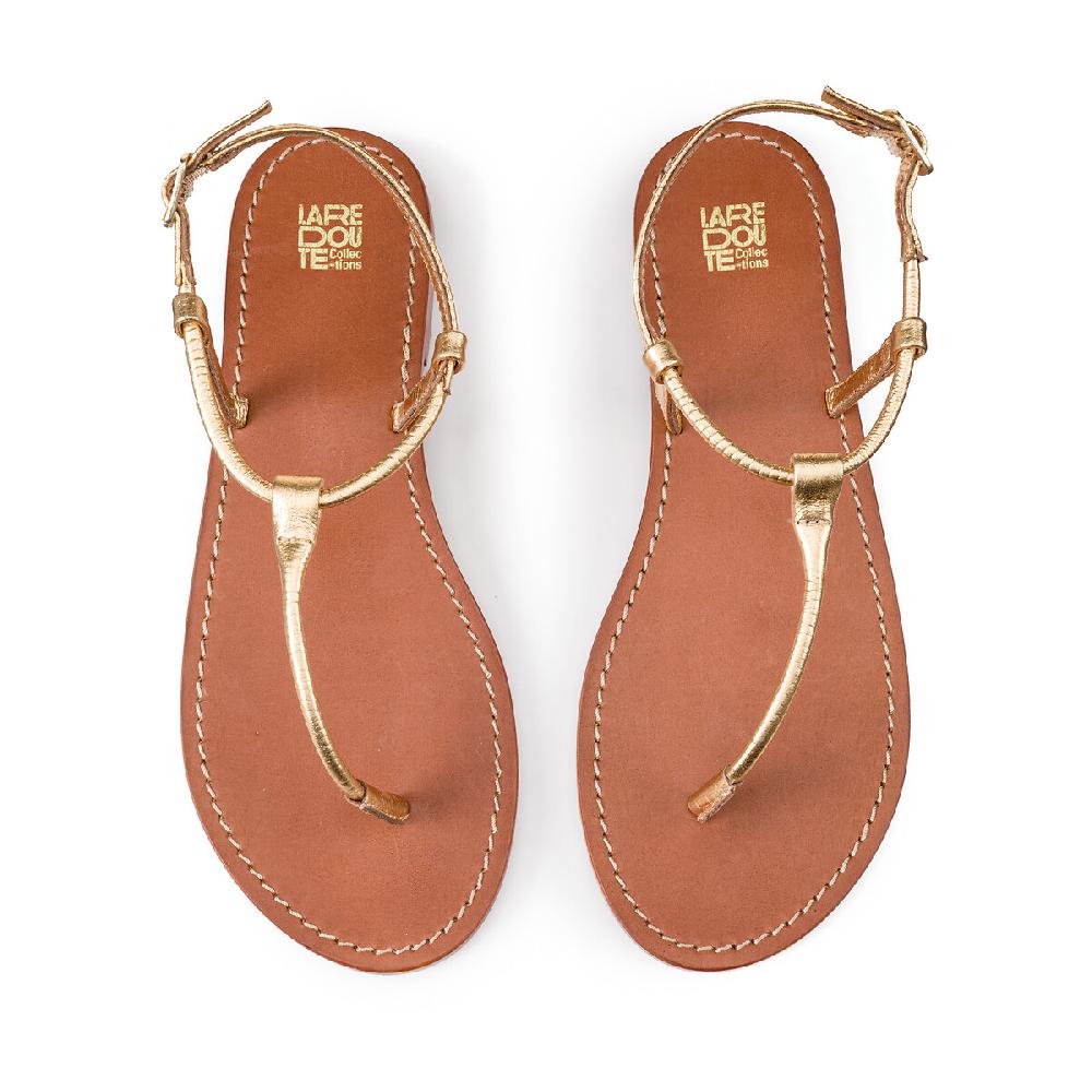 Laredoute Zehensandalen Aus Leder Goldfarben LA REDOUTE COLLECTIONS