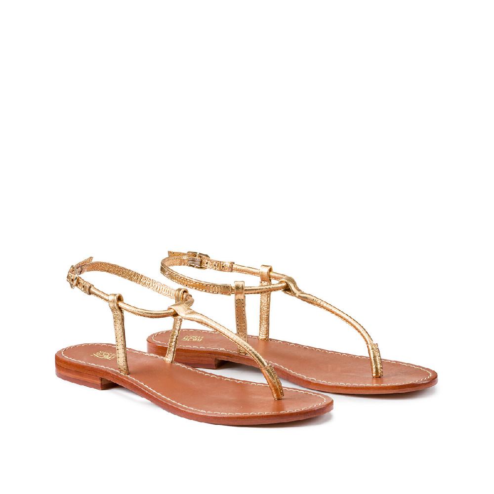 laredoute Zehensandalen aus Leder goldfarben LA REDOUTE COLLECTIONS